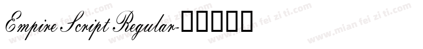 Empire Script Regular字体转换